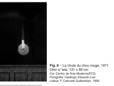 Fig. 8 – La chute du chou rouge, 1971 Oleo s/ tela, 131 x 89 cm