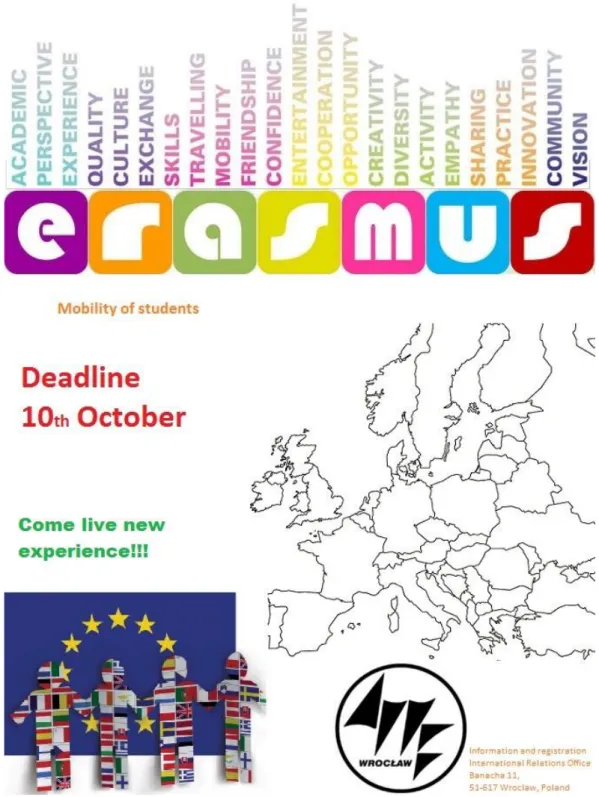 Figura 7: Cartaz ERASMUS outgoing 