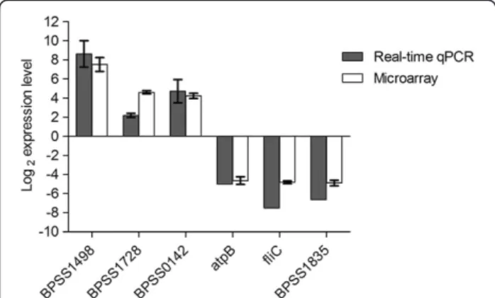 Figure 8 Regulation of the type VI secretion system tss-5 cluster. The heat-map shows the expression ratio of each gene in the T6SS tss-5 cluster during intracellular growth in host macrophages relative to in vitro growth