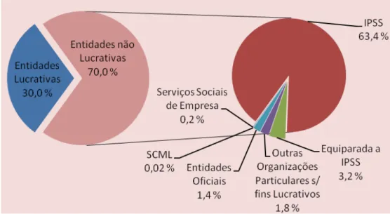 Figura nº 2.5 – Distribuição das entidades proprietárias, segundo natureza jurídica (2009) 