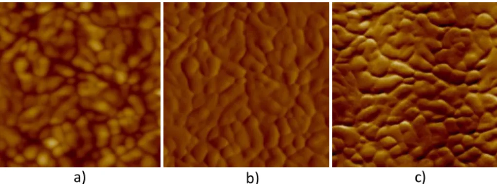 Figure 24 and 25 are AFM images of IP10700 thin films in contact and tapping mode, respectively