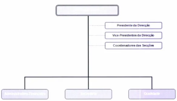 Figur  a  n&#34;  4:  Organigrama  A.A.U.É