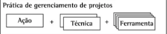 Figura 1. Ilustração do conceito de prática e seus elementos  constitutivos.