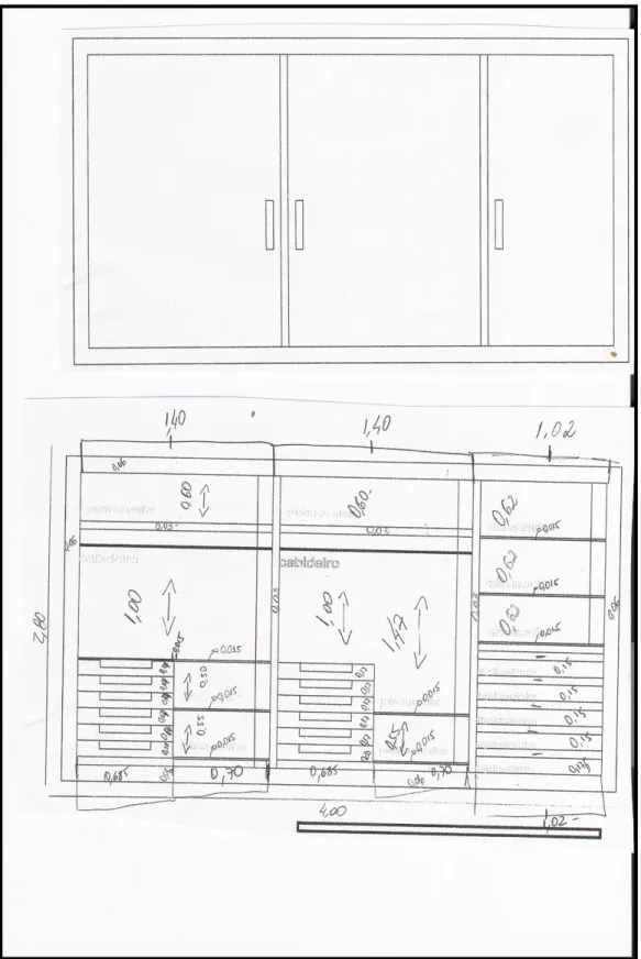 Figura 1: desenho de um armário para cozinha. 