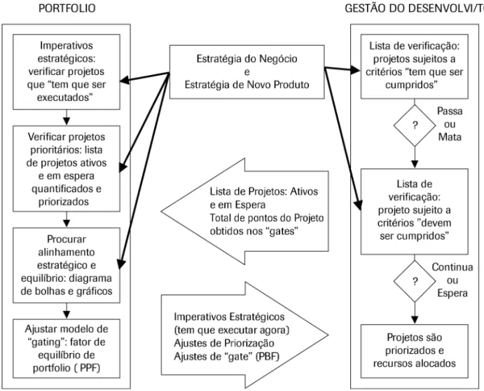 Figura 2: Gestão de Portfolio e do Desenvolvimento de Produtos.