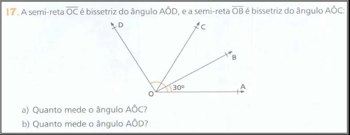 Figura 3.2.2: Atividade 17, cálculo de ângulos, p. 144. 