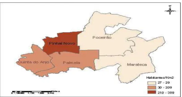 FIGURA 1- Mapa administrativo do concelho de Palmela  