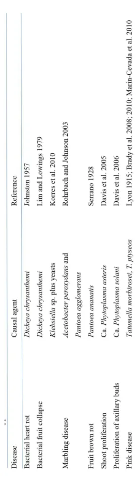 TABLE 2- Pineapple bacterial diseases.
