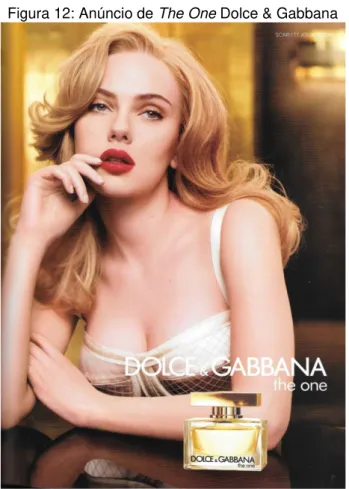 Figura 12: Anúncio de The One Dolce &amp; Gabbana 