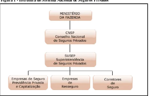 Figura 1 - Estrutura do Sistema Nacional de Seguros Privados