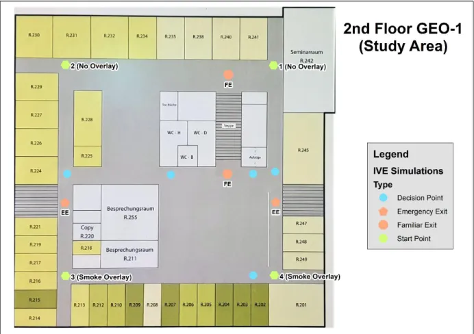 Figure 5. Floorplan of the 2nd Floor of GEO-1 (The study area) 