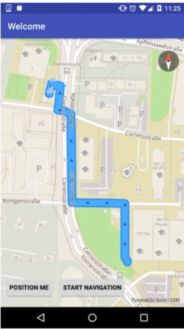 Figure 3: Result after Route Calculation