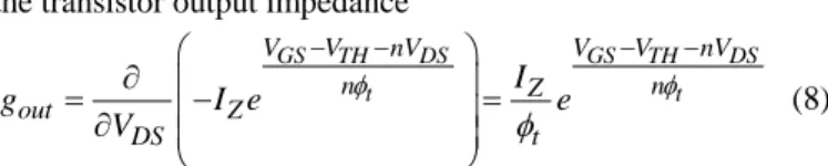 Fig. 1 Common-source stage with gate and drain modulation  III.  M ODIFIED  B ESSEL FUNCTIONS 