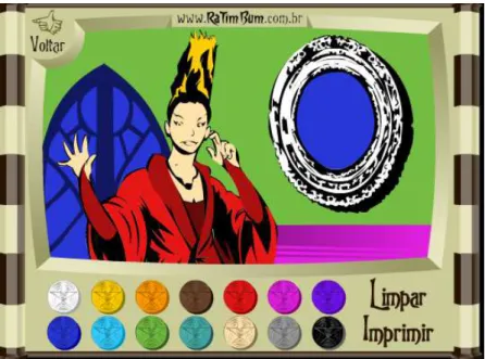 Figura 06 - O jogo de colorir da Feiticeira Morgana 