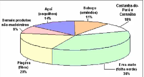 Figura 3. Principais Produtos da Produção Extrativista Vegetal, em 2002.