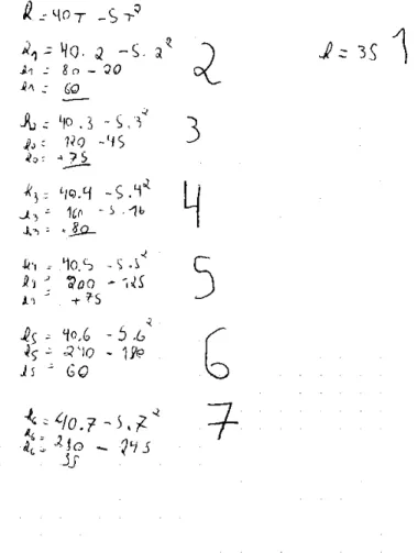 figura 9: Cálculos desenvolvidos pelos alunos do grupo que apresentou a solução do problema