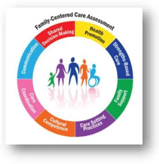 Figura 1 - Family Centered Care Assessment  Fonte: NCFPP, 2015 
