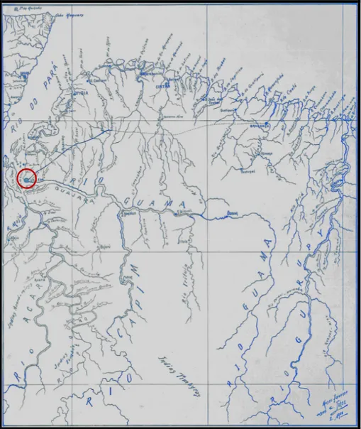 Figura 4 “Mapa da costa do Pará”. Destaque meu – cidade de Belém  92