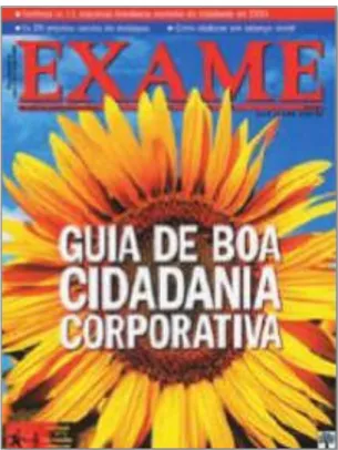 Figura 23: Capa do Guia Exame da Boa Cidadania Corporativa, 2001. 