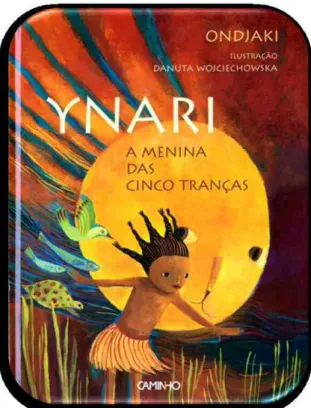 Figura 4. Capa do livro- Ynari, a menina das cinco tranças