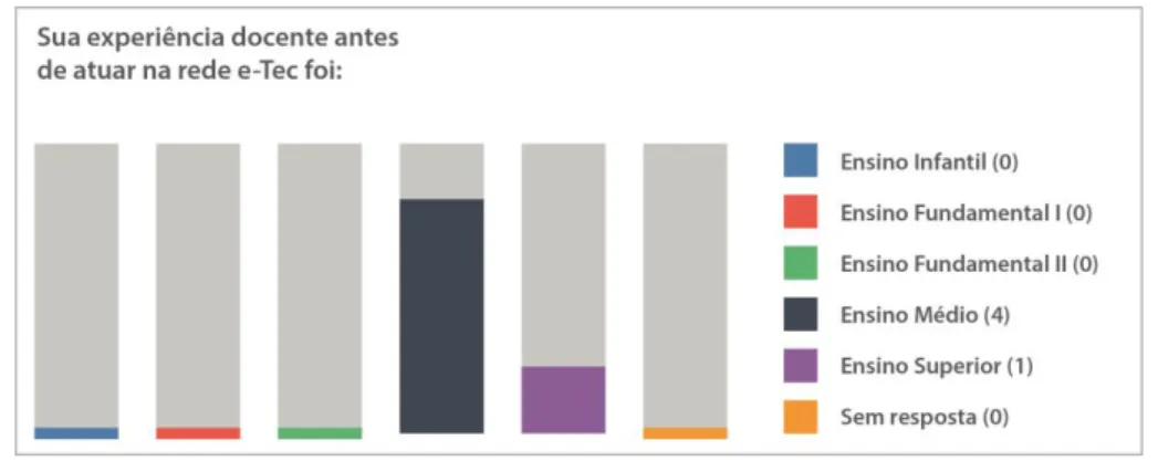 GRÁFICO 4: TIPO E EXPERIÊNCIA DOCENTE  