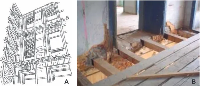 Figure 3. Wall evidencing its crossstructure in Santo André.
