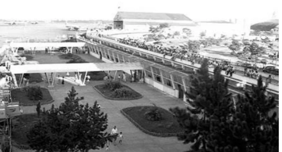 Foto 2  - Prainha do Aeroporto de Congonhas (Décadas de 1950-1960)  Fonte: Blogspot Cultura Aeronáutica 11