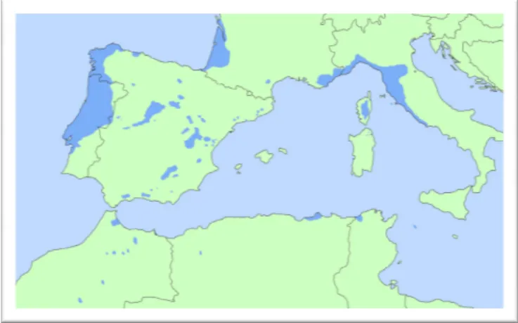 Figure 1.1 Distribution map of maritime pi