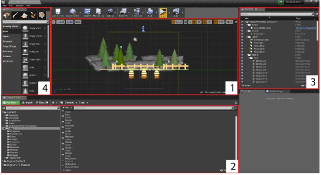 Figura 4.1- Interface inicial do Unreal Engine 