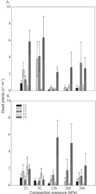 Table 2. Upland rice yield (kg ha -1 ) affected by subsoiling  and seed treatment