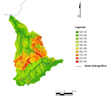 Fig.2. Mapa do índice DRASTIC Pesticida na bacia hidrográfica do rio Águeda.