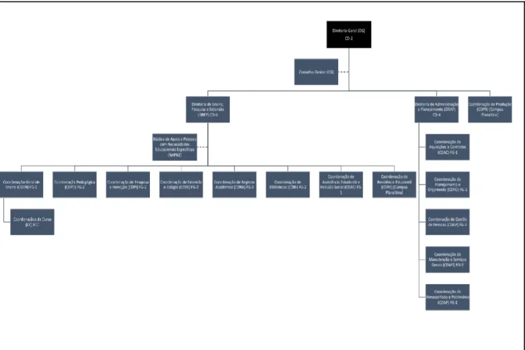 Figura 1- Organograma do Instituto Federal de Brasília - Campus Gama. 