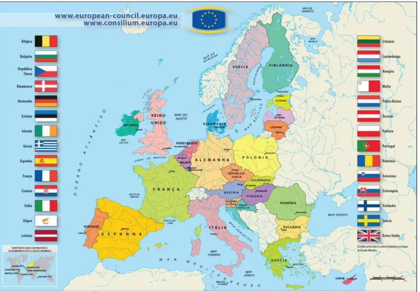 Figura A7  –  Mapa da União Europeia. Fonte: UE (2013). 