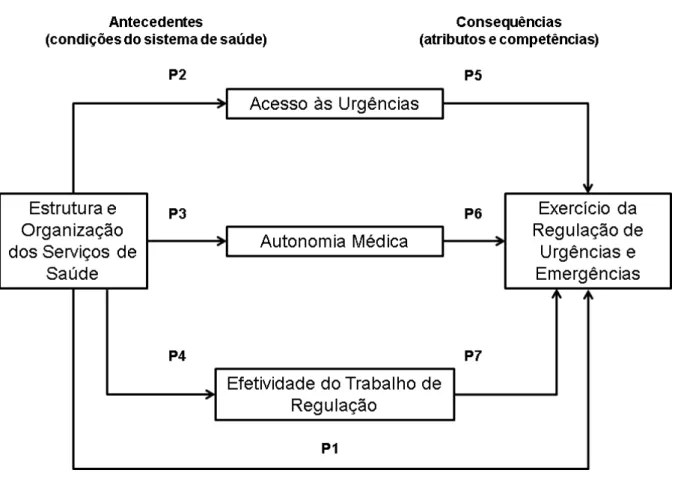 Figura 1: Relação Estrutura Organizacional e Regulação Médica 