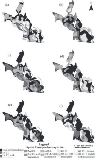 Figure 4. Spatial correspondence between conventional soil maps.