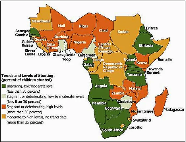Figura 7- Mapa da África Subsariana