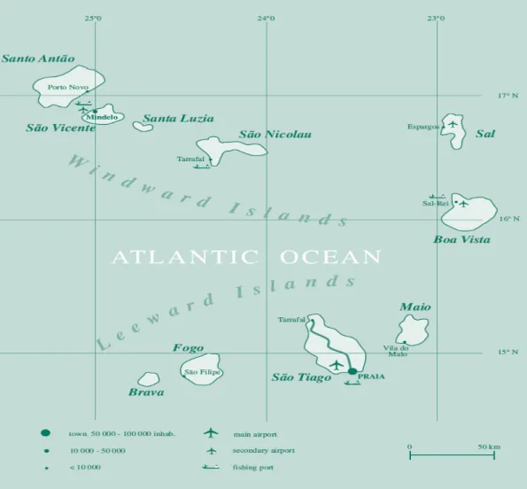 Figura 2.1  Ilhas de Cabo Verde   
