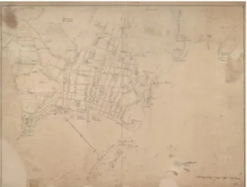 Fig. 12 – Plan de la Ville de Saint-Sébastien de Rio de Janeiro, (c.1758-1760). RIO DE JANEIRO : Bibliothèque  Nationale, Section de Cartographie, ARC.025,06,001.) 