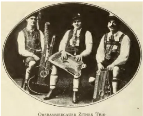 Figura 7. Oberammergauer Zither Trio (EPM, 1915j: 12). 