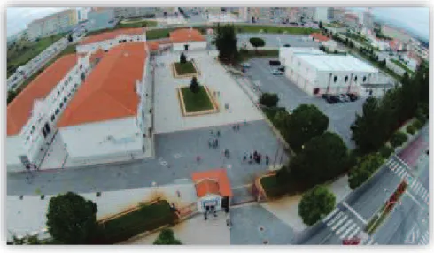 Figura 17 - Vista aérea da Escola Básica João Roiz de Castelo Branco.