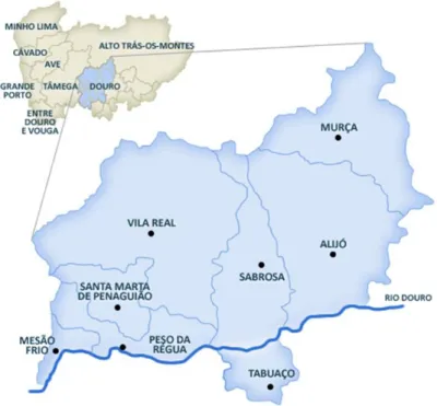Figura 1 – Localização do concelho de Peso da Régua 