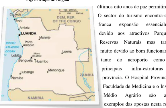 Fig. 3: Mapa de Angola 