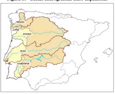 Figura 10 - Bacias Hidrográficas Luso-Espanholas 
