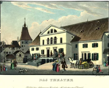 Fig. 12 – Franz Schmid (1796-1851), O teatro Actientheater de Zurique.  