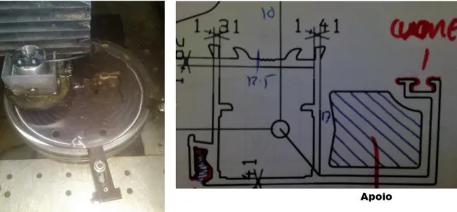 Figura   28 -  Exemplo  de um  perfil  que  pode  ser obtido  por  uma  matriz  tubular Figura   26 - Placa na  electroerosão de 