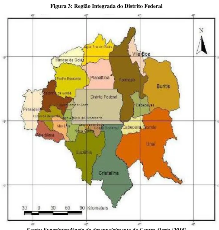 Figura 3: Região Integrada do Distrito Federal 