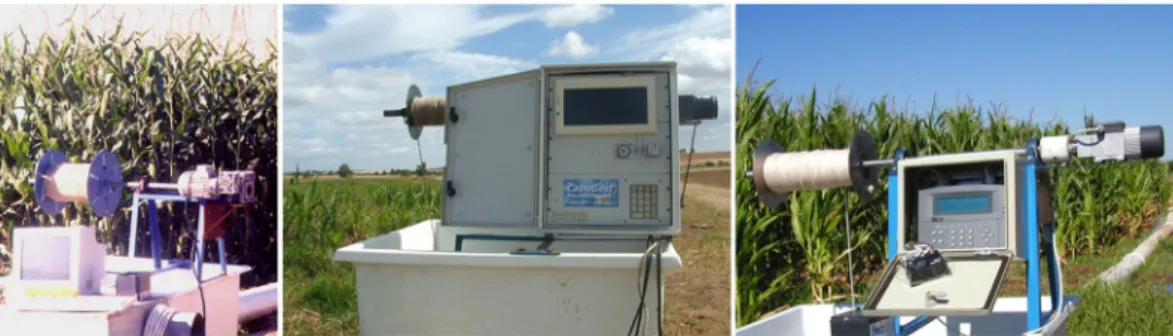 Figure 2. Evolution of the automatic controller. Left: the ﬁ rst version using an inverter to control the motor and the movement of the pulg