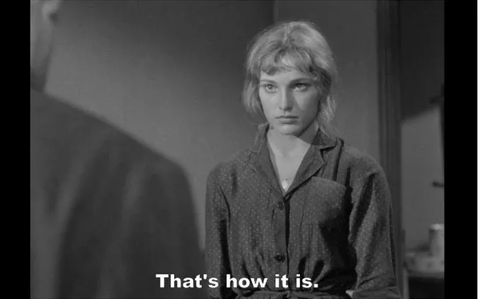 Fig. 1 -  Fotograma do filme “Pickpocket”, Robert Bresson (1959).