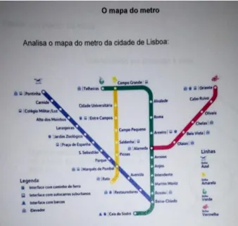 Fig. 3 – Tarefa “O mapa do metro”. 