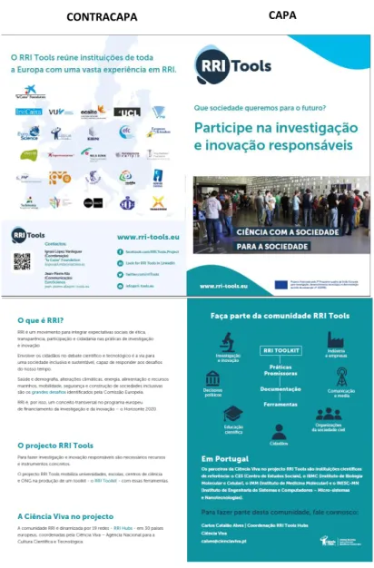 Figura 3. Versão adaptada do leaflet do projeto RRI TOOLS. 